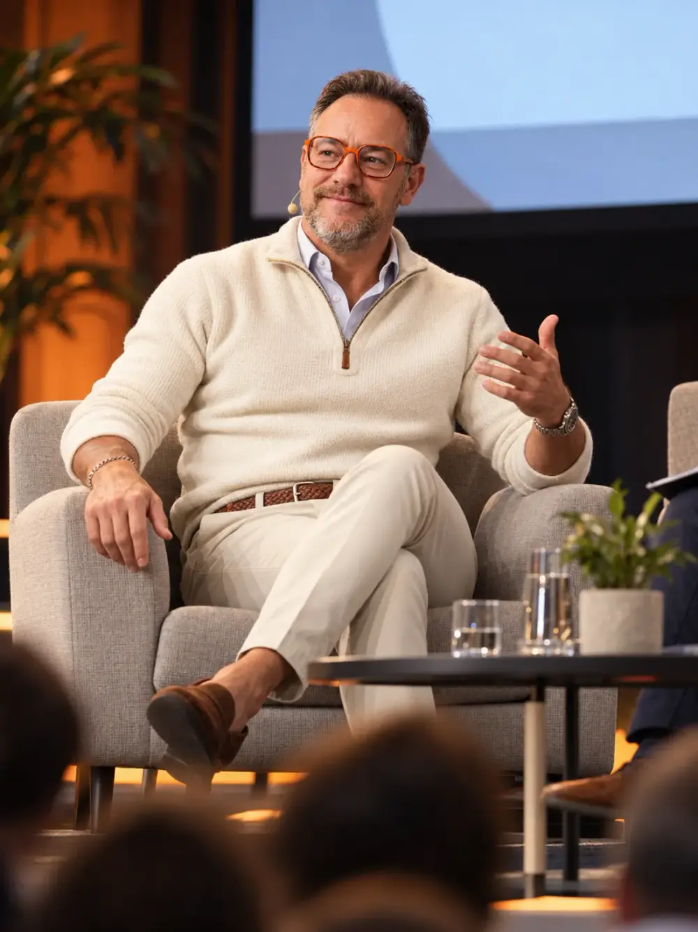 Christophe Cattaneo lors d'une table ronde